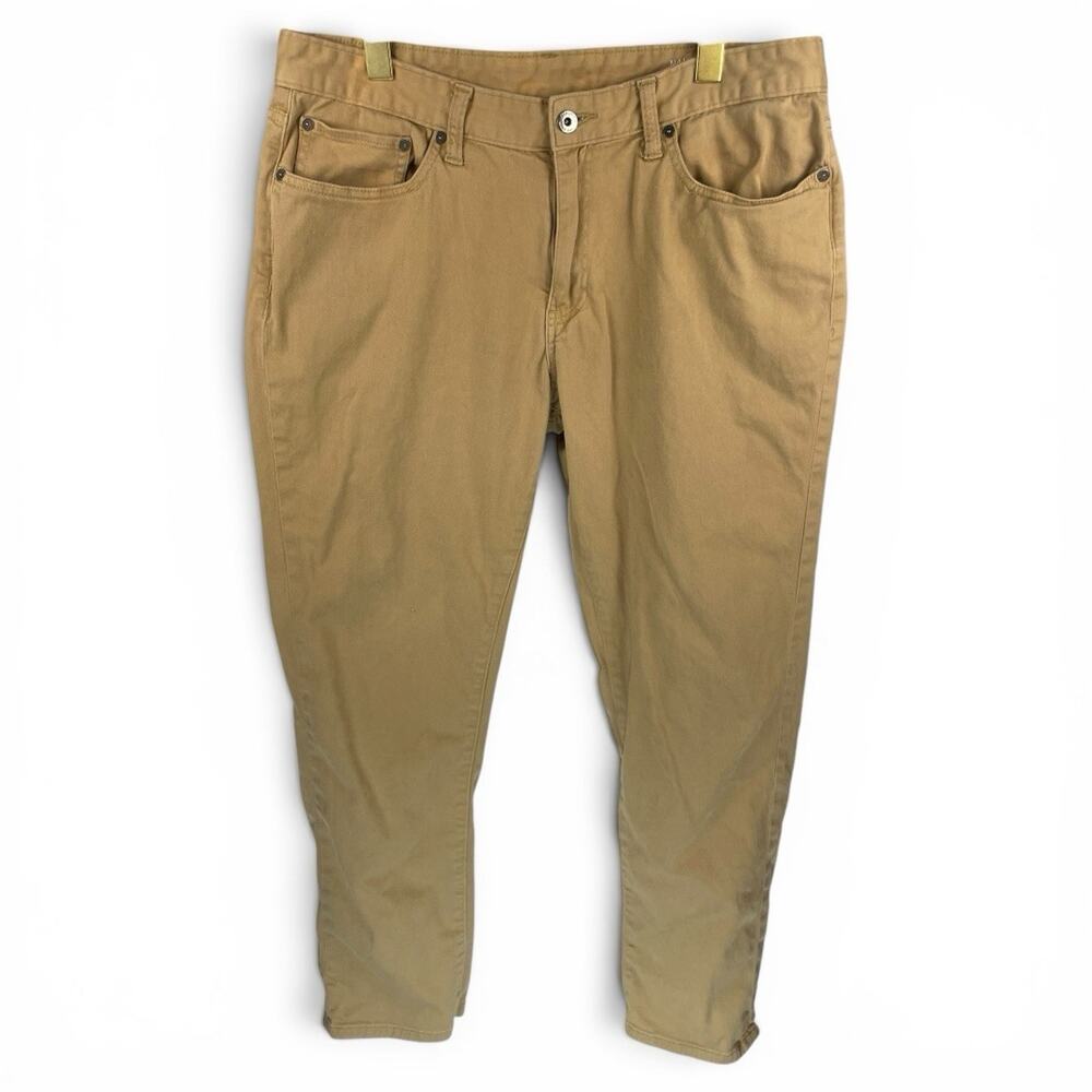 Nautica Men's 5-Pocket Slim Fit Stretch Pants Khaki/Tan 34x28